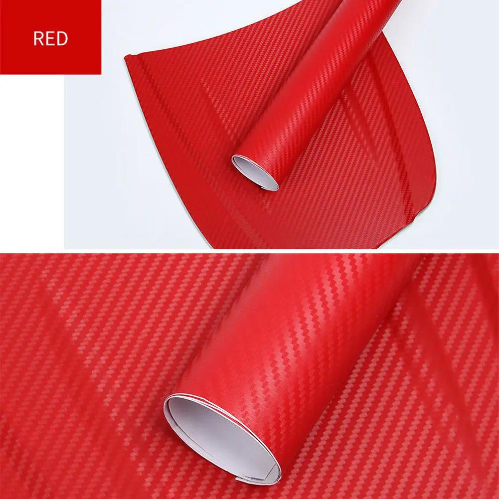 DIY Car 3D Carbon Fiber Roll Film Decorative Stickers Auto Styling Computer Laptop Skin Carbon Fiber Vinyl Film Decals 30x127cm