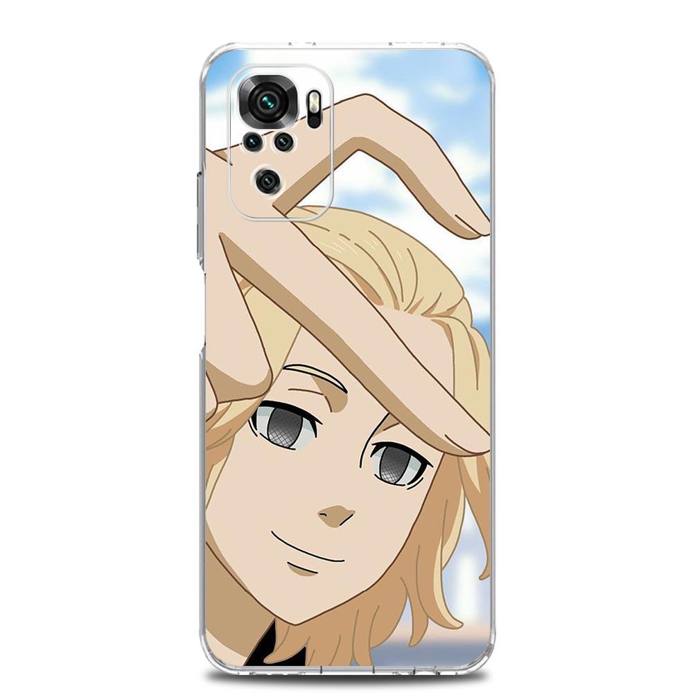 Transparent Phone Case For Xiaomi Redmi Note 10 11 Pro 9S 9 8 7 8T 9C 9A 8A K40 Pro Soft Silicone Cover Sukuna Jujutsu Kaisen