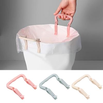 4Pcs Trash Can Clips Anti-Slip Double Clip Design Easy Installation Handle Garbage Bag Trash Fastener