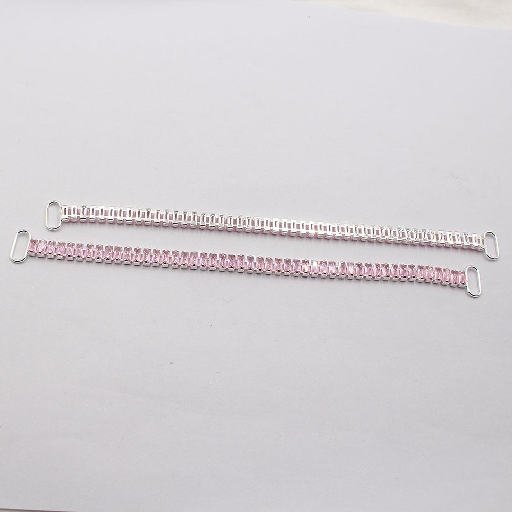 2026 new 10 pieces 12 * 165mm multi-color long zircon bikini connecting buckle metal chain swimsuit decoration