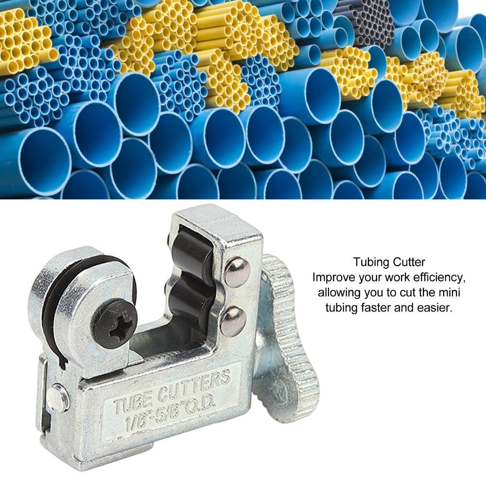 Cortador de Tubos de Liga Serve para 1/8" a 5/8" OD Mini Cortador de Tubos de Cobre Cortador de Tubos Durável Oficina Mecânica