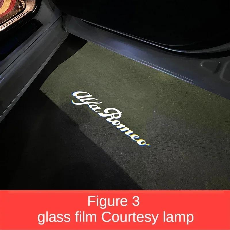

2pcs LED Car Welcome Logo Light Door Projector Light for Alfa Romeo Giulia 952 Tonale Mito, Spider 159, Stelvio 949 Giulietta