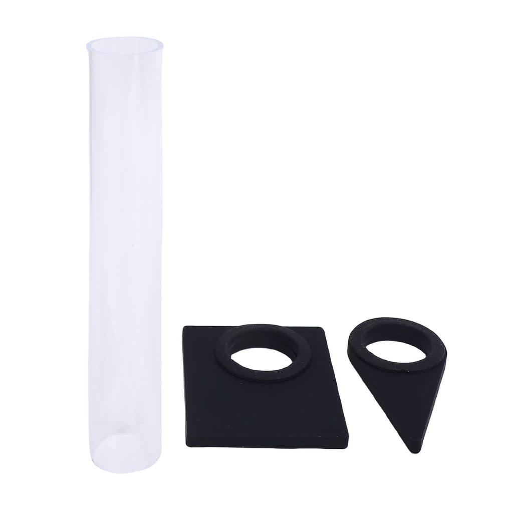 Billiard Stroke Trainer Acrylic Transparent Pipe and 2 Adjusters Pool Aiming Practice Tool for High