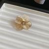 Vintage Geometric Metal Floral Open Ring – European & American Style Index Finger Jewelry