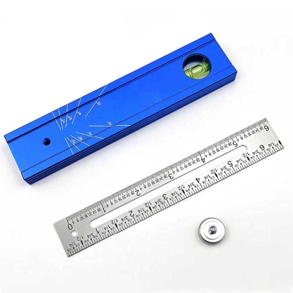 Adjustable Knob Scriber Marking Tools Aluminum Zinc Zinc Alloy Folding Measuring Ruler  Door Installation