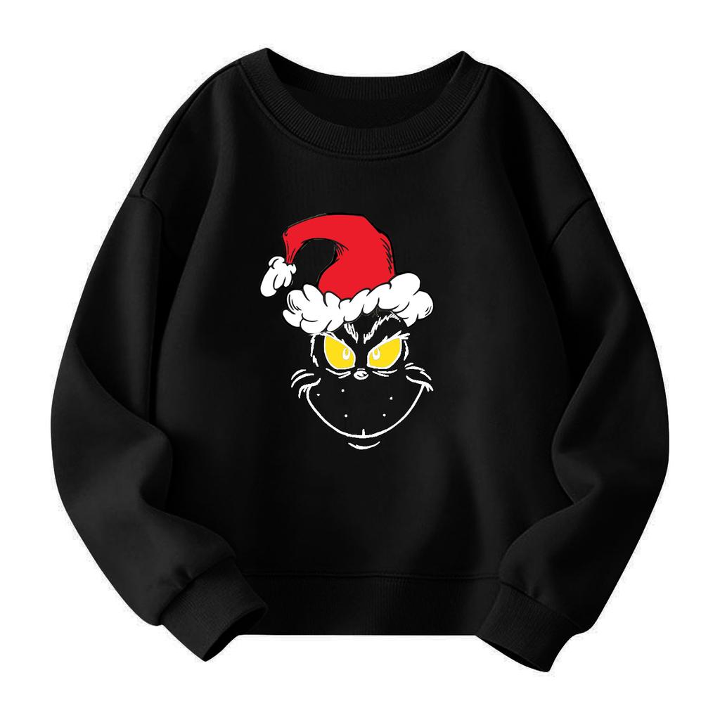 Weihnachtstag Mädchen Rundhals-Pullover für Kinder Bedruckte Baby-Tops