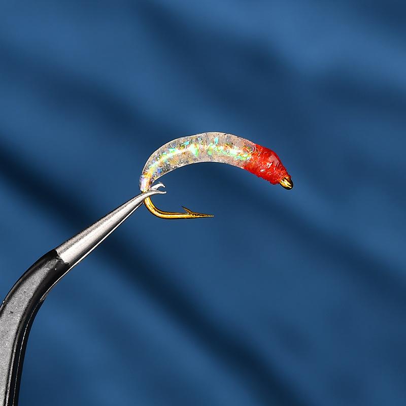 Fly Hook, Scale Hook, Flash Nymph Hook, Fly Fishing Luya Bait, Non-willow Root Imitation Insect Bait