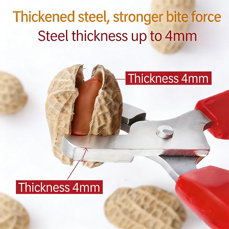 Stainless Steel Melon Seed Lazy Artifact Opener Nutcracker Nut Shell Cracker Seed Pistachio Sheller Peeling Pliers Kitchen Tool красный