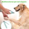 Pet Nail Clippers Dogs & Cats – Illuminates The Nail and Quick for Safe, Easy Trimming. Extra-Sharp Blades for Thick Nails, with Quick-Sensing tech