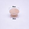 15Pcs Round Beech Wood Drawer Pull Knobs Chic Wooden Cabinet Handle Single Hole Cupboard Pull Knobs for Home Office