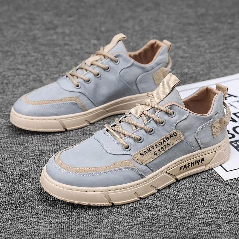 Spring Breathable Men's Low Top Shoes Skateboard Plate Shoes Canvas Shoes All-match Sports Casual Shoes