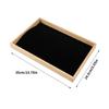 Wood Jewelry Display Tray for Necklaces Bracelets Pendant Stackable Organizer