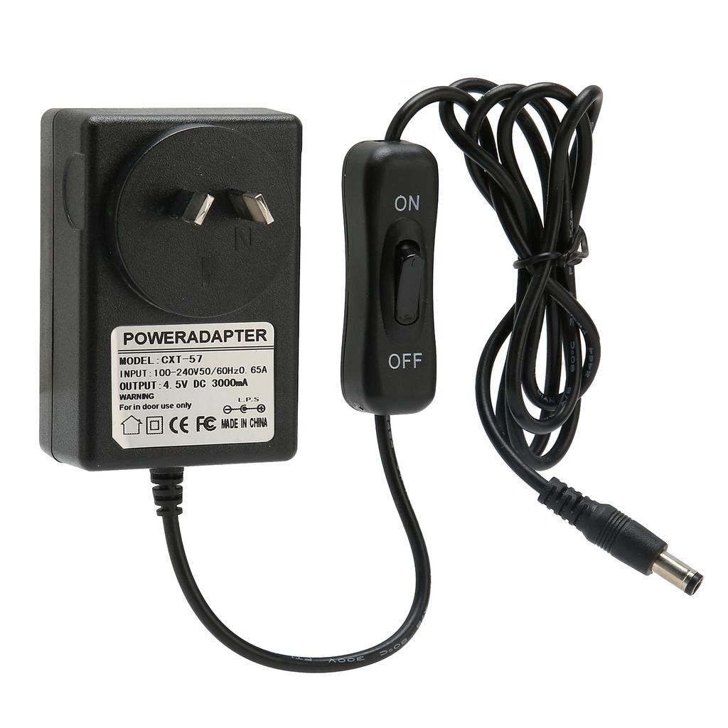 Foam Cutter Power Adapter 4.5V 3000mA 50 60Hz Input Strong Plasitc Metal Hot Wire Cutter Adaptor 100‑240V AU Plug 18W