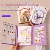 Decompression Coloring Book Set Tri-fold Drawing Notebook New Art Painting Book  Art Painting