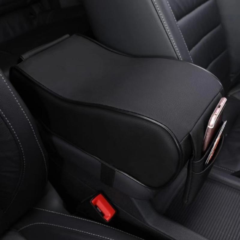 1pcs Car Central Armrest Pad Soft Cushion Car Armrest Box Height Increasing Pad Storage Bag  For Auto Central Armrest