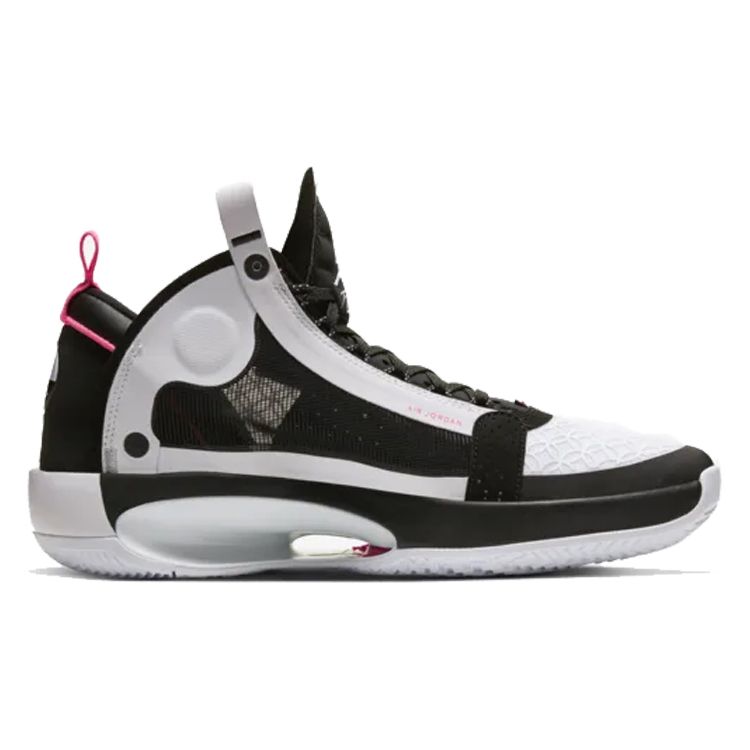 Air Jordan 34 PF Chinese New Year Unisex Sneakers White Black Metallic-Silver BQ3381-016