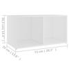 VidaXL TV Stand White 72x35x36.5 Cm Chipboard