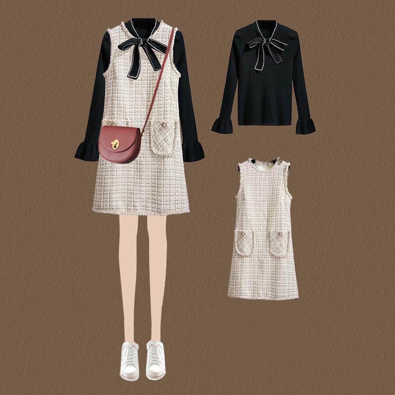 Wool Vest Dress Set for Women – Autumn/Winter 2025 Fashion, Elegant Two-Piece with Fragrant Style