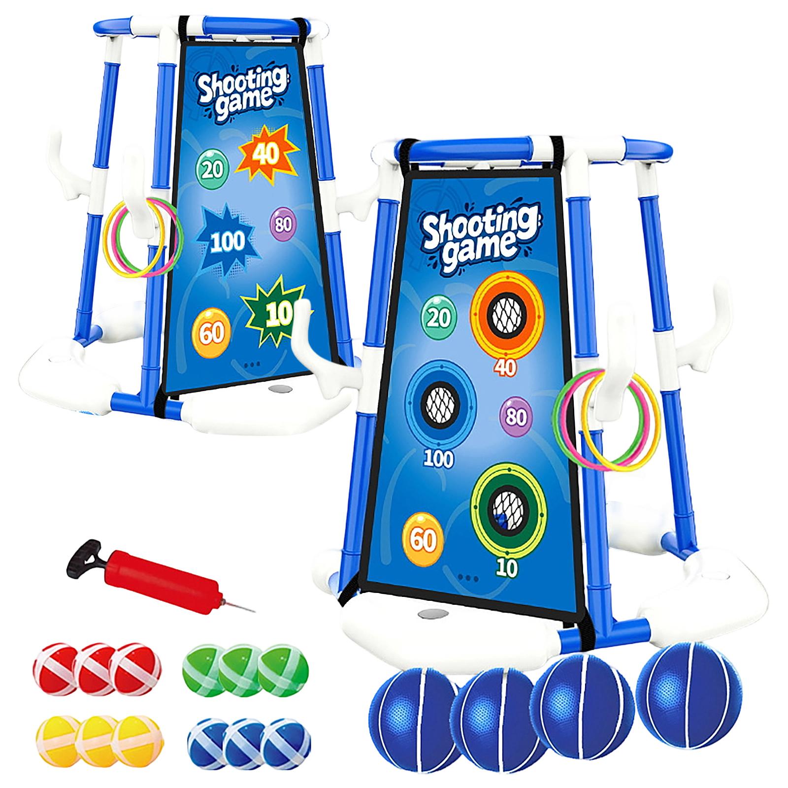 

Water Basketball 2-in-1 Swimming Pool Boy Playing In Water Shooting Toy Water Toy One Size синий