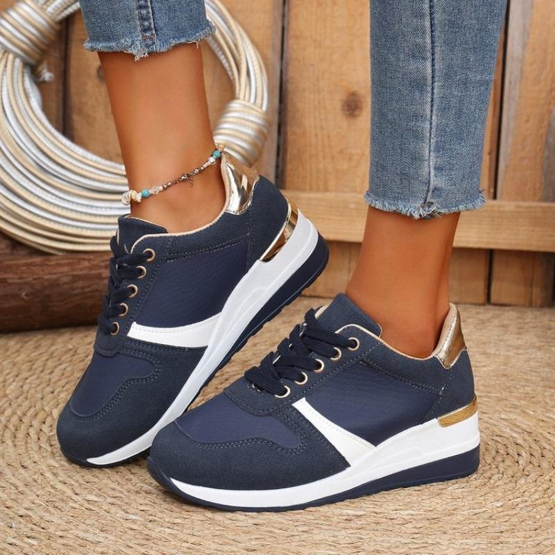 Fashion Women Sneakers Outdoor Lace Up Breathable Platform Shoes for Women Fashion Casual Flat Walking Sneakers Women Zapatos De Mujer