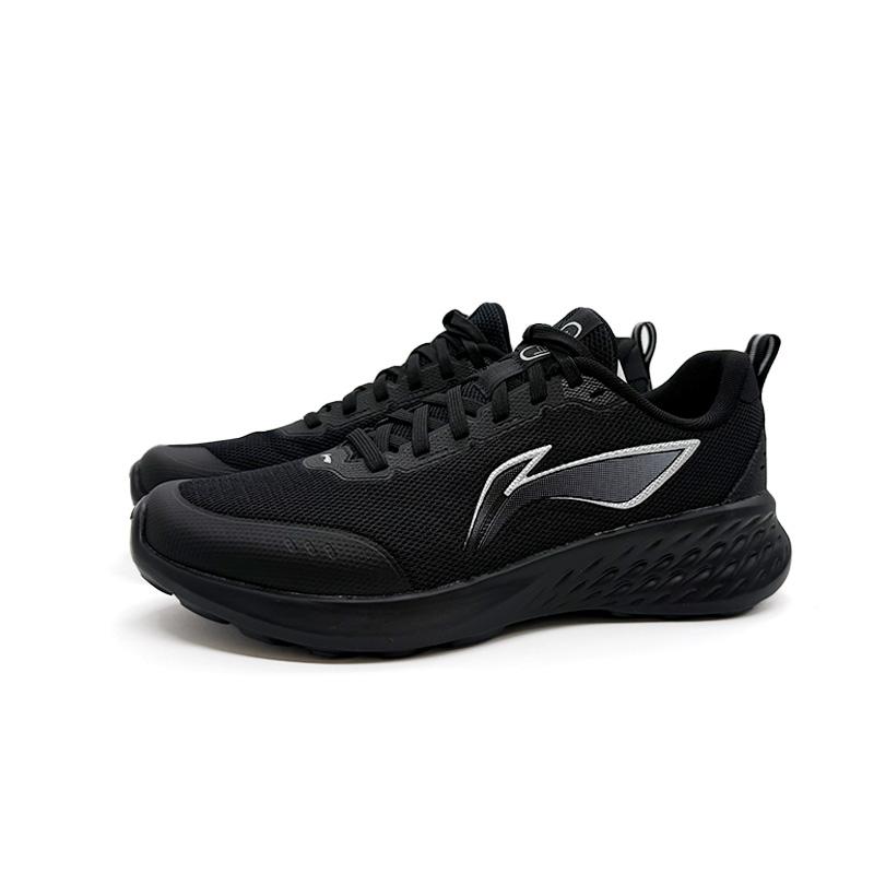 New LiNing Lightweight Shock Absorbers Low Top Casual Running Shoes Men's Black ARSV059-3