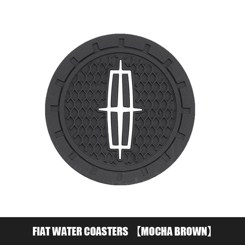 2Pcs Car Cup Mat Auto Cup Slot Non-Slip Coaster For Lincoln Z Navigator Town-car Aviator MKZ Corsair Continental MKX MKS MKC aq1