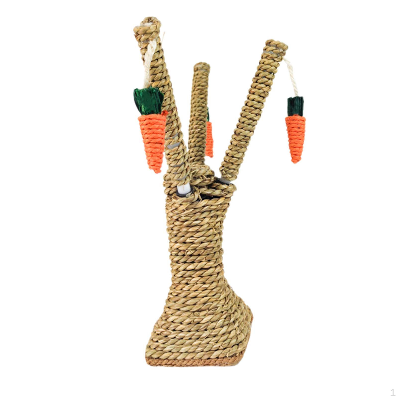 

Bunny Chew Toy Cage Accessories Fun Protect Furniture Rabbit Molar Small Pet Climbing Tree for Square Base