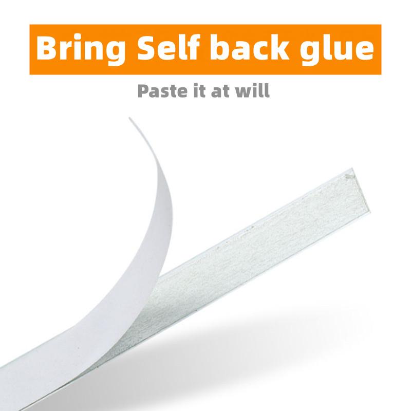 Self-Adhesive Measuring Tape Stainless Steel Workbench Ruler Adhesive Backed Tape Measure Metric Scale Rust-Proof Ruler