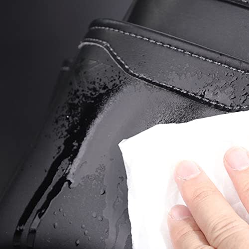 Fujiya 3-Tier Waist Bag, Black and Gold, Light PU Leather Series, AB-23BG