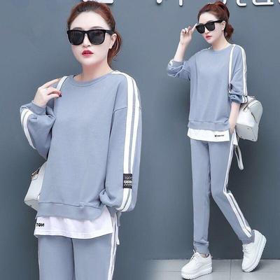 Conjunto Casual de Chándal para Mujer Ropa de Primavera Otoño Moda Tops Cortos de Manga Larga Camiseta y Pantalones Conjunto de Dos Piezas para Mujer
