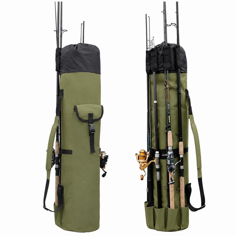 Large Capacity Fishing Rod Bag 600D Oxford Cloth Fishing Rod Case Fishing Tackle Bag