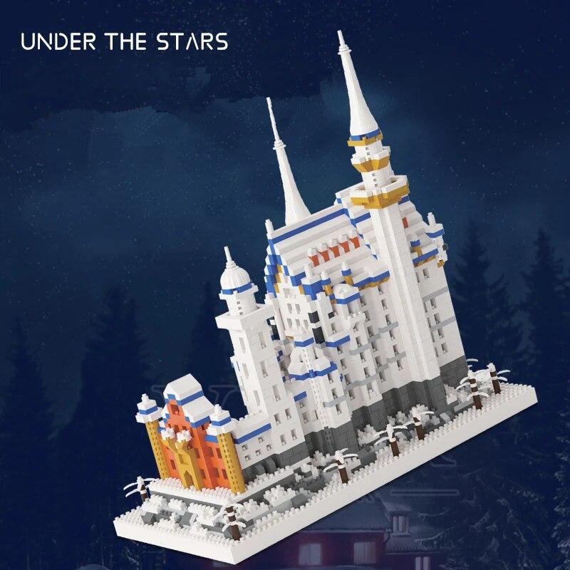 Neue Schwan Stein Schloss Schloss Neuschwanstein Kreative Set Stadt DIY Modell Bausteine ​​Ziegel Spielzeug Für Kinder Erwachsene Geschenk