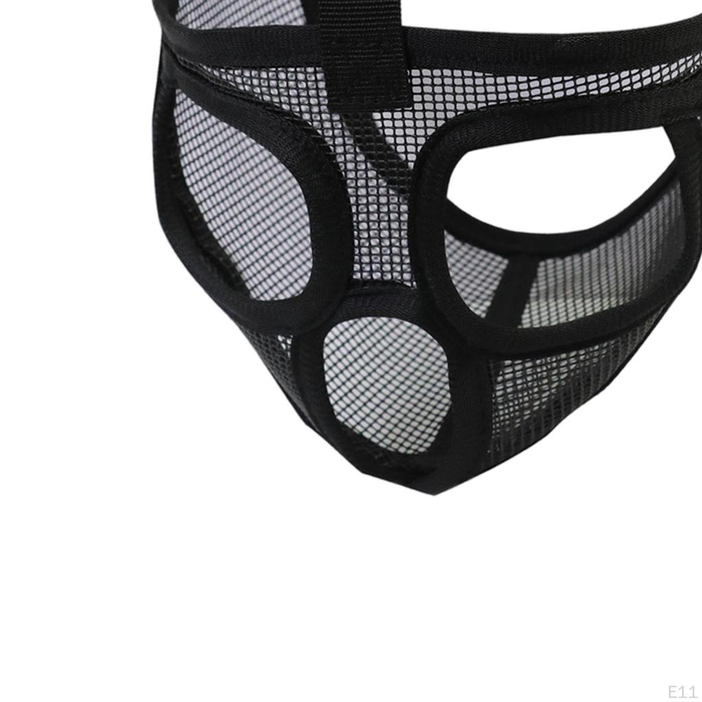 Adjustable Pet Dog Chewing Mesh Mouth Muzzle Grooming