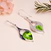 Peridot 925 Sterling Silver Earring V9679, Green Earring, Pear Earring, Valentin's Day Gift, Gift For Her, Birthday Gift, Handmade Jewelry, Silver Jew