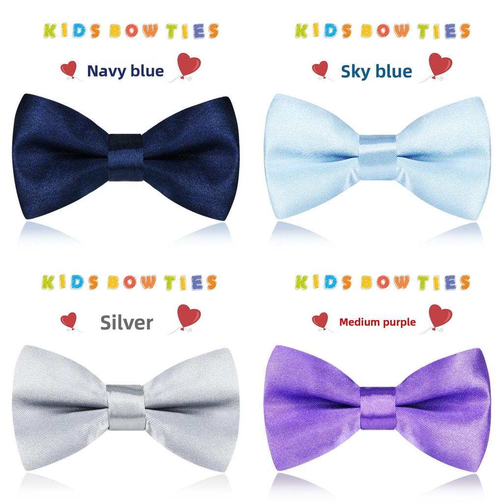 Childrens Korean Style Bow Tie With Silk Material For Party And Performance Use