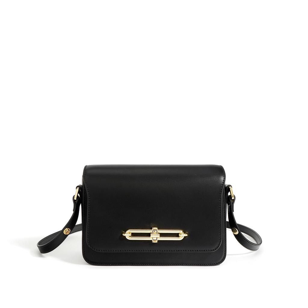 New High-end Exquisite Small Bag Fashion Lock Small Square Bag Versatile Shoulder Messenger Bag