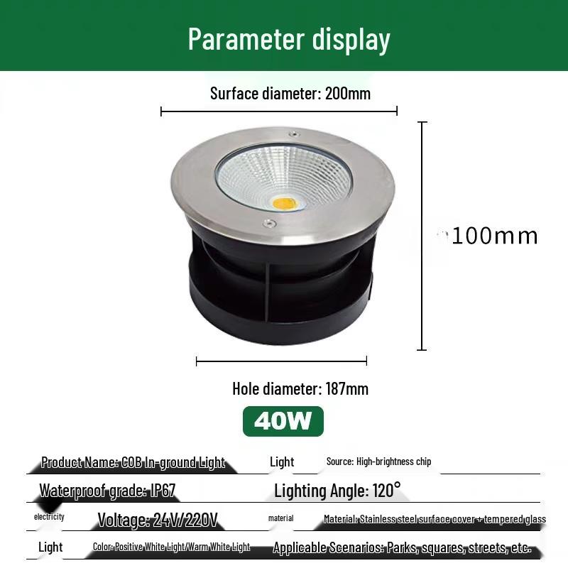Multicolor Embedded Ground Light