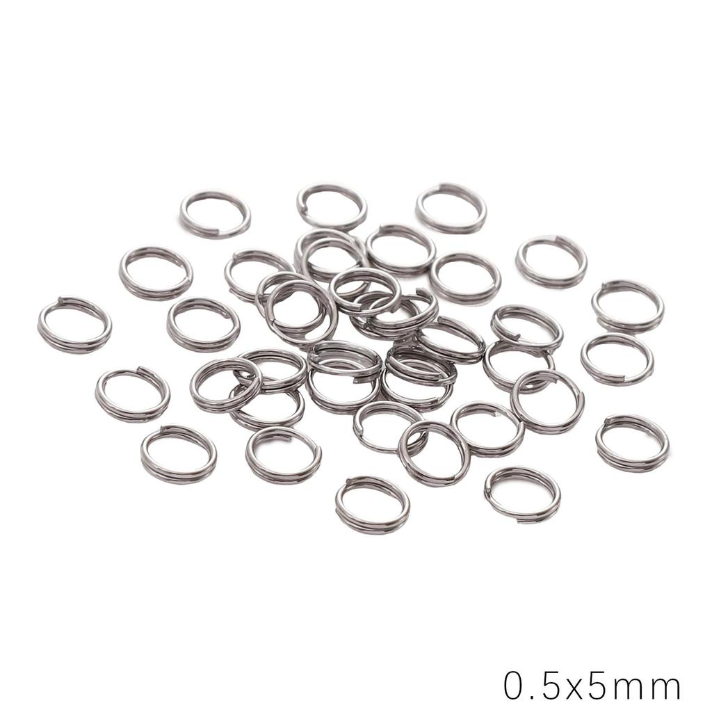 10-1000Pcs Stainless Steel Jump Rings Split Rings Connectors For DIY Jewelry Finding Making Accessories