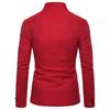 Costume Smoking Blazer Homme Manches Longues Col Montant 3 Boutons Poche Veste Manteau Slim