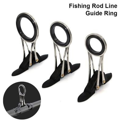 1Pcs Stainless Steel Fishing Rod Pole Line Guides Folding Guide Ring Wearproof Eye Ring Fishing Tackle Accessories Durable