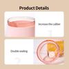 430/630ML Straw Cup with Lid and Straw Portable Large Capacity Coffee Milk Tea Cup Ins Style Water Cup Office Workers Juice Mug