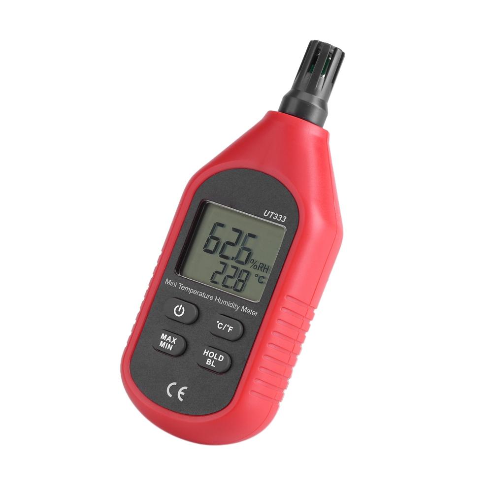 UT333 Bärbar LCD Digital Termometer Hygrometer Lufttemperatur Luftfuktighetsmätare
