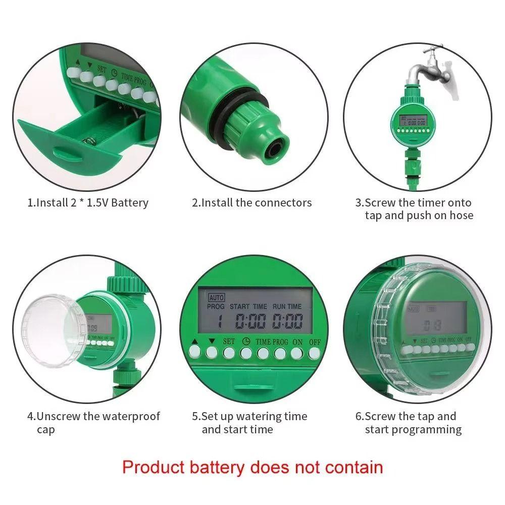Electronic Control Water Timer LCD Display Watering Timer Irrigation Controller  Plant Watering