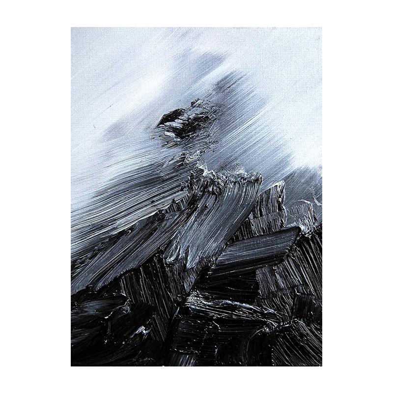 

Черно-белая текстура, абстрактная картина маслом, минималистичная настенная картина, печать, холст, постер для гостиной, домашний декор, Куадрос 60x90cm No Framed