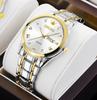 Men'S Fully Automatic Quartz Watch Luminous Waterproof Calendar Diamond-Encrusted Business Men'S Watch