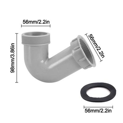 Auslaufsicherer Küchenspülbecken-Abflussverbinder Gewindemutter Dichtungsring Waschbeckenrohrfitting Korrosionsbeständiger Spülbecken-Abflussadapter
