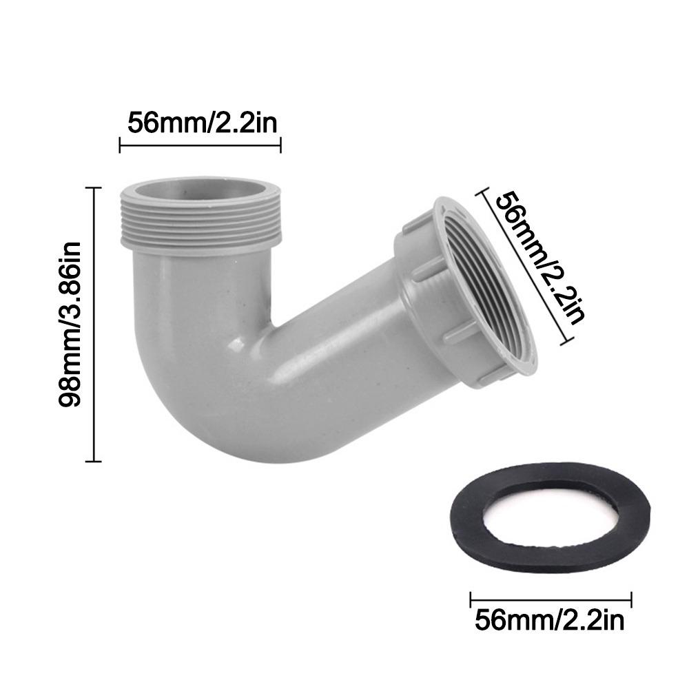 Anti Leak Kitchen Sink Drain Connector Threaded Nut Corrosion Resistant Basin Pipe Fitting Sealing Gasket Waste Pipe Adapter