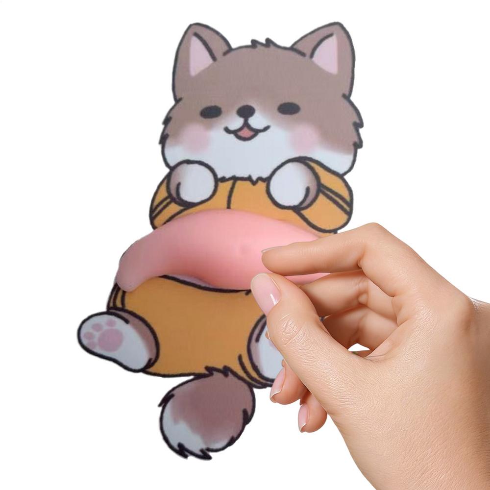 Animal Belly Sticker 3D Silicone Squeeze Animal Belly Decal Diary Stickers For Home Car Office Phone Case Notebook Scrapbook