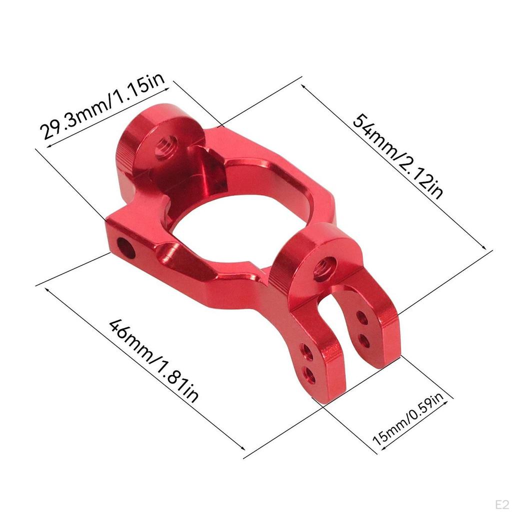 2 Pieces RC Car C Hub Carriers Caster Blocks Accessories Metal Spare Vehicle Parts for 1:7 Scale