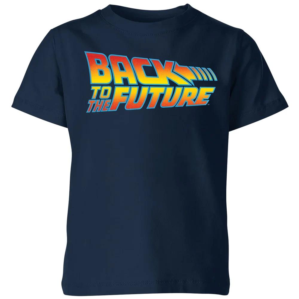 

Back To The Future Classic Logo Kids T-Shirt - Navy - 3-4 Years 100